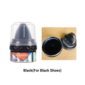 Universal Neutral Shoe Polish Cream with Sponge Leather Polish Cream Maintenance Oil Multipurpose Colorless Paste Shoe Shining